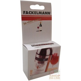 FACKELMANN TERMOMETRO A COLLARE PER VINO, INDICATORE DEI TIPI DI VINO E DELLE TEMPERATURE IDEALI FACKELMANN TERMOMETRO A COLLARE PER VINO, INDICATORE DEI TIPI