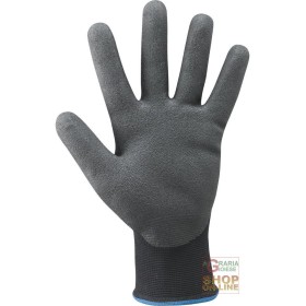 GUANTO NYLON RICOPERTO CON SPECIALE FORMULA DI POLIMERI HPT TECHNOLOGY™  COLORE NERO  TG  8 9 10 GUANTO NYLON RICOPERTO CON SPECIALE FORMULA DI POLIMERI HPT