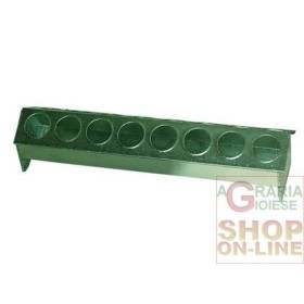 NOVITAL MANGIATOIA PER PULCINI IN LAMIERA CON FORI CM. 40 NOVITAL MANGIATOIA PER PULCINI IN LAMIERA CON FORI CM. 40
