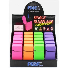 Prof Double BlueFlame accendino a gas ricaricabile doppia fiamma antivento Prof Double BlueFlame accendino a gas ricaricabile doppia