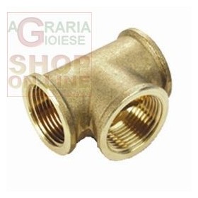 TEE FEMMINA IN OTTONE GIALLO ART. 130 GR. 3/4 TEE FEMMINA IN OTTONE GIALLO ART. 130 GR. 3/4