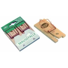 TRAPPOLA PER TOPI LUCHS A MOLLA BASE LEGNO 2 PZ PICCOLE TRAPPOLA PER TOPI LUCHS A MOLLA BASE LEGNO 2 PZ PICCOLE