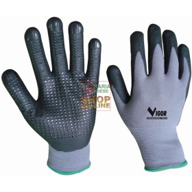 VIGOR GUANTI MAXTRASPIRANTI NITRILE PUNTINI CE2 TAGLIA M - XXL VIGOR GUANTI MAXTRASPIRANTI NITRILE PUNTINI CE2 TAGLIA M - XXL