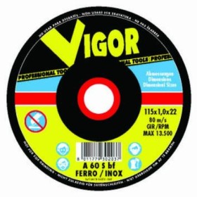 VIGOR MOLE ABRASIVE PER FERRO CON DEPRESSO CM. 230X6,4X22 VIGOR MOLE ABRASIVE PER FERRO CON DEPRESSO CM. 230X6,4X22