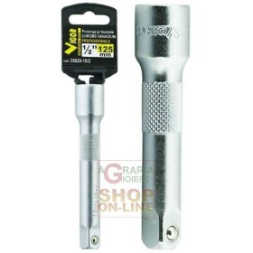 VIGOR PROLUNGA PER CHIAVE A BUSSOLE MASCHIO-FEMMINA MM. 125 VIGOR PROLUNGA PER CHIAVE A BUSSOLE MASCHIO-FEMMINA MM. 125