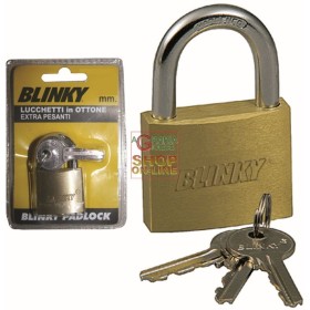 BLINKY LUCCHETTO IN OTTONE MM.40 BLINKY LUCCHETTO IN OTTONE MM.40