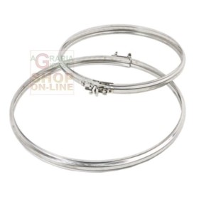 FASCETTA FISSAGGIO GIUNZIONE INOX AISI 304 PER TUBO STUFA CM. 25 FASCETTA FISSAGGIO GIUNZIONE INOX AISI 304 PER TUBO STUFA CM. 25