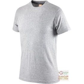 MAGLIETTA COTONE MEZZA MANICA GR  110  COLORE GRIGIO MELANGE  TG  S XXL MAGLIETTA COTONE MEZZA MANICA GR 110 COLORE GRIGIO MELANGE TG S