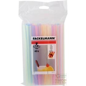 FACKELMANN CANNUCCE PER FRULLATI E GRANITE 40PCS ART. 54610 FACKELMANN CANNUCCE PER FRULLATI E GRANITE 40PCS ART. 54610