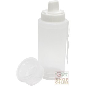 FACKELMANN DISPENSER TRASPARENTE IN PLASTICA MORBIDA CON BECCUCCIO RETTANGOLARE FACKELMANN DISPENSER TRASPARENTE IN PLASTICA MORBIDA CON