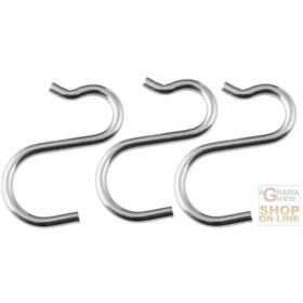 FACKELMANN SET 3 GANCI IN ACCIAIO APPENDITUTTO 6 PER 1,5 CM ART. 61305 FACKELMANN SET 3 GANCI IN ACCIAIO APPENDITUTTO 6 PER 1,5 CM