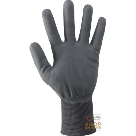 GUANTI IN NYLON RICOPERTI IN SCHIUMA DI POLIURETANO A BASE ACQUOSA  COLORE NERO  TG  7 10 GUANTI IN NYLON RICOPERTI IN SCHIUMA DI POLIURETANO A BASE