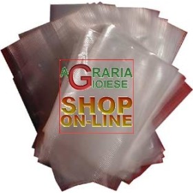 BUSTE SACCHETTI PER SOTTOVUOTO GOFFRATE CM.15X30 IN CONFEZIONE DA 25 PZ. BUSTE SACCHETTI PER SOTTOVUOTO GOFFRATE CM.15X30 IN CONFEZIONE