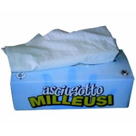 CARTA ASCIUGOTTO MILLEUSI 125 FOGLI A 2 VELI CM. 25X22 CARTA ASCIUGOTTO MILLEUSI 125 FOGLI A 2 VELI CM. 25X22