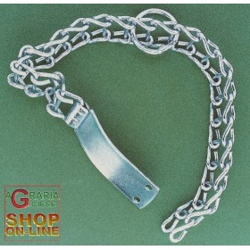 COLLARE PER CANI A SCALETTA IN FERRO ZINCATO TIPO MEDIO CM. 50 COLLARE PER CANI A SCALETTA IN FERRO ZINCATO TIPO MEDIO CM. 50