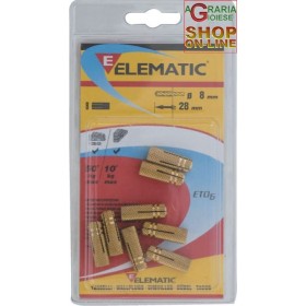 ELEMATIC BLISTER TASSELLI T51 M6 PZ. 8 ELEMATIC BLISTER TASSELLI T51 M6 PZ. 8