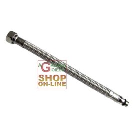 FLESSIBILE INOX PER MONOCOMANDO FEMMINA 3/8 MASCHIO M10 CORTO CM. 50 FLESSIBILE PER MONOCOMANDO 10X1 CORTO CM. 50