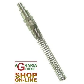 INNESTO RUBINETTO RAPIDO PER COMPRESSORE CON MANICO A SPIRALE INNESTO RUBINETTO RAPIDO PER COMPRESSORE CON MANICO A SPIRALE