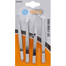 POGGI SET 4 MINI PINZE PRECISIONE ART. PGT405 POGGI SET 4 MINI PINZE PRECISIONE ART. PGT405