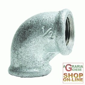 RACCORDO A GOMITO IN GHISA ZINCATA MALLEABILE A NORME EN 10242 1-1/4 poll. RACCORDO A GOMITO IN GHISA ZINCATA MALLEABILE A NORME EN 10242