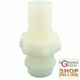 RACCORDO IN NYLON DIRITTO TRE PEZZI mm. 30 x 1 POLL. RACCORDO IN NYLON DIRITTO TRE PEZZI mm. 30 x 1 POLL.