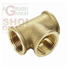 TEE FEMMINA IN OTTONE GIALLO ART. 130 GR. 1/2 TEE FEMMINA IN OTTONE GIALLO ART. 130 GR. 1/2