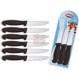 MAX COLTELLI TAVOLA 6 PZ LAMA SATINATA MAX COLTELLI TAVOLA 6 PZ LAMA SATINATA