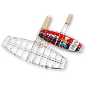 MAX GRIGLIA BBQ PESCE 37X13CM M/LEGNO MAX GRIGLIA BBQ PESCE 37X13CM M/LEGNO