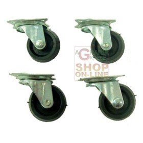 SET 4 RUOTE IN GOMMA DIAM. 32 MM. SET 4 RUOTE IN GOMMA DIAM. 32 MM.
