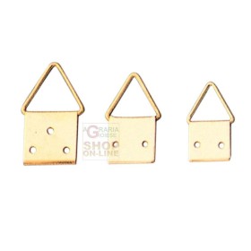 ATTACCAGLIE IN ACCIAIO OTTONATO SNODO N. 4 CON CHIODI PZ. 20 ATTACCAGLIE IN ACCIAIO OTTONATO SNODO N. 4 CON CHIODI PZ. 20