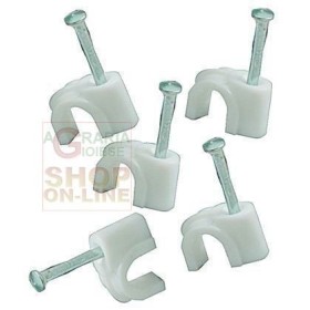 BLINKY FISSACAVI IN PLASTICA BIANCHI PZ. 100 DIAMETRO MM. 10 BLINKY FISSACAVI IN PLASTICA BIANCHI PZ. 100 DIAMETRO MM. 10