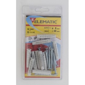 ELEMATIC BLISTER TASSELLI T6/VA  8 PZ. 10 ELEMATIC BLISTER TASSELLI T6/VA 8 PZ. 10