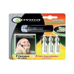 MOVIDA 6 BATTERIE STILO AA ALCALINE + EMERGENCY CHARGER MOVIDA 6 BATTERIE STILO AA ALCALINE + EMERGENCY CHARGER
