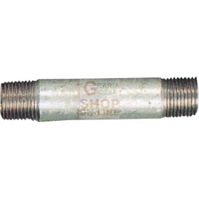 PROLUNGA ZINCATA CON 2 FILLETTI ATTACCO 1/2 POLL. CM. 15 PROLUNGA ZINCATA CON 2 FILLETTI ATTACCO 1/2 POLL. CM. 15