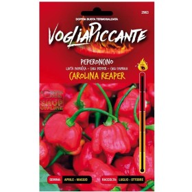 VOGLIA PICCANTE SEMI DI PEPERONCINO PICCANTE CAROLINA REAPER VOGLIA PICCANTE SEMI DI PEPERONCINO PICCANTE CAROLINA REAPER