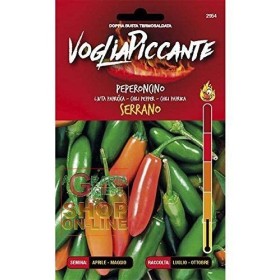 VOGLIA PICCANTE SEMI DI PEPERONCINO PICCANTE SERRANO VOGLIA PICCANTE SEMI DI PEPERONCINO PICCANTE SERRANO