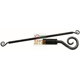 STANGHETTA PER TENDA ANTICATA IN FERRO BATTUTO RICCIOLO CM. 40/60 STANGHETTA PER TENDA ANTICATA IN FERRO BATTUTO RICCIOLO CM.