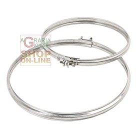 FASCETTA FISSAGGIO GIUNZIONE INOX AISI 304 PER TUBO STUFA CM. 12 FASCETTA FISSAGGIO GIUNZIONE INOX AISI 304 PER TUBO STUFA CM. 12