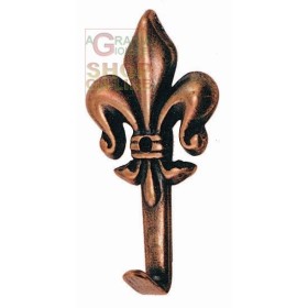 APPENDIQUADRO GIGLIO FINITURA BRONZO N. 0 MM. 32 ALTO PZ. 5 APPENDIQUADRO GIGLIO FINITURA BRONZO N. 0 MM. 32 ALTO PZ. 5
