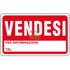CARTELLO SEGNALE VENDESI MM. 300X200 CARTELLO SEGNALE VENDESI MM. 300X200