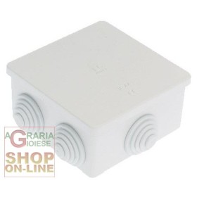CASSETTA DI DERIVAZIONE STAGNA IP44 ESTERNA MM. 80X80X40 CASSETTA DI DERIVAZIONE STAGNA IP44 ESTERNA MM. 80X80X40