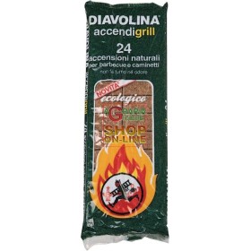 DIAVOLINA ACCENDIFUOCO ECOLOGICA 24 CUBETTI DIAVOLINA ACCENDIFUOCO ECOLOGICA 24 CUBETTI