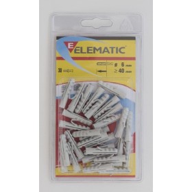 ELEMATIC BLISTER TASSELLI E 6 PZ. 30 ELEMATIC BLISTER TASSELLI E 6 PZ. 30
