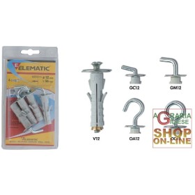 ELEMATIC BLISTER TASSELLI ENP/GM12 PZ. 4 ELEMATIC BLISTER TASSELLI ENP/GM12 PZ. 4
