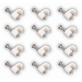 FISSACAVI PVC CON CHIODO MM.6 CONF.100 PZ. FISSACAVI PVC CON CHIODO MM.6 CONF.100 PZ.