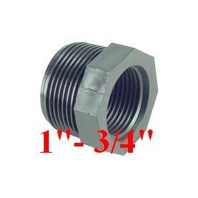 RIDUZIONE FILETTATA NERA M/F 1 x 3/4 RIDUZIONE FILETTATA NERA M/F 1 x 3/4