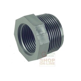 RIDUZIONE FILETTATA NERA M/F 1 1/4 x 3/4 POLL. RIDUZIONE FILETTATA NERA M/F 1 1/4 X 3/4 POLL.