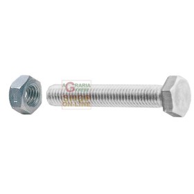 SC VITI A METALLO TESTA ESAGONALE 5X60 CON DADI PZ. 10 SC VITI A METALLO TESTA ESAGONALE 5X60 CON DADI PZ. 10