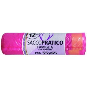 VIROSAC SACCHI SACCOPRATICO ROSA PZ. 12 CM. 55X65 VIROSAC SACCHI SACCOPRATICO ROSA PZ. 12 CM. 55X65