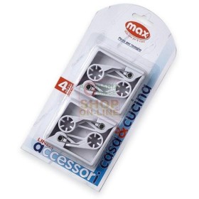 MAX FERMATOVAGLIA 4 PZ. IN PLASTICA MAX FERMATOVAGLIA 4 PZ. IN PLASTICA